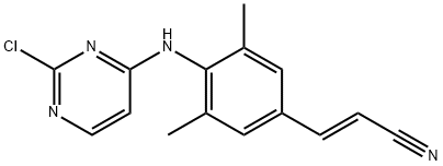 (E)-3-(4-((2-chloropyrimidin-4-yl)amino)-3,5-dimethylphenyl)acrylonitrile