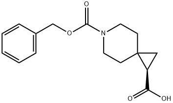 (R)-6-(benzyloxycarbonyl)-6-azaspiro[2.5]
octane-1-carboxylic acid 化学構造式