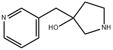 3-Pyrrolidinol, 3-(3-pyridinylmethyl)-,1539987-88-6,结构式