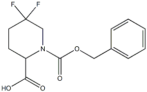 1-((benzyloxy)carbonyl)-5,5-difluoropiperidine-2-carboxylic acid,1543789-74-7,结构式