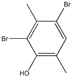 2,4-dibromo-3,6-dimethylphenol 结构式
