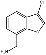 (3-chlorobenzofuran-7-yl)methanamine 结构式