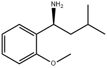 (1S)-1-(2-methoxyphenyl)-3-methylbutan-1-amine 结构式
