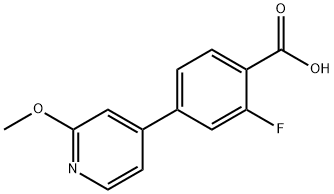 2-Fluoro-4-(2-methoxypyridin-4-yl)benzoic acid Structure