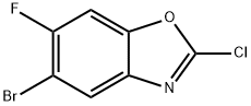 5-溴-2-氯-6-氟苯并[D]噁唑 结构式