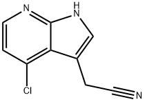 2-{4-chloro-1H-pyrrolo[2,3-b]pyridin-3-yl}acetonitrile 结构式