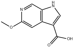 5-methoxy-1H-pyrrolo[2,3-c]pyridine-3-carboxylic acid Structure