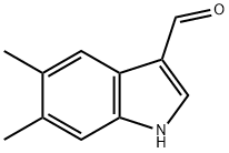 5,6-dimethyl-1H-indole-3-carbaldehyde 结构式