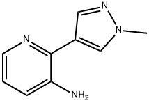 2-(1-methyl-1H-pyrazol-4-yl)pyridin-3-amine,1554842-76-0,结构式