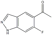 1-(6-氟-1H-吲唑-5-基)乙酮,1557883-26-7,结构式