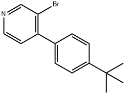 3-BROMO-4-(4-TERT-BUTYLPHENYL)PYRIDINE Structure
