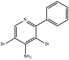 4-Amino-3,5-dibromo-2-phenylpyridine 结构式