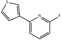 2-Fluoro-6-(3-thienyl)pyridine,1563530-50-6,结构式