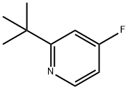 4-Fluoro-2-(tert-butyl)pyridine 结构式