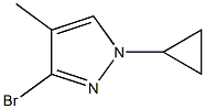 3-Bromo-4-methyl-1-(cyclopropyl)-1H-pyrazole Struktur