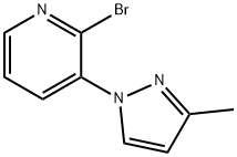 2-BROMO-3-(3-METHYL-1H-PYRAZOL-1-YL)PYRIDINE Struktur