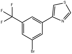 3-Trifluoromethyl-5-(thiazol-4-yl)bromobenzene Structure