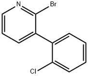 2-BROMO-3-(2-CHLOROPHENYL)PYRIDINE Struktur