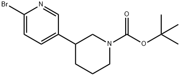 2-Bromo-5-(N-Boc-Piperidin-3-yl)pyridine, 1563534-05-3, 结构式