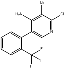 4-Amino-2-chloro-3-bromo-5-(2-trifluoromethylphenyl)pyridine|
