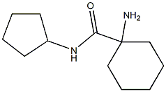 1-amino-N-cyclopentylcyclohexanecarboxamide 结构式