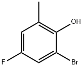2-bromo-4-fluoro-6-methylphenol Structure
