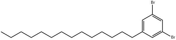 1,3-二溴-5-十四烷基苯 结构式