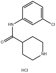 N-(3-chlorophenyl)piperidine-4-carboxamide Struktur