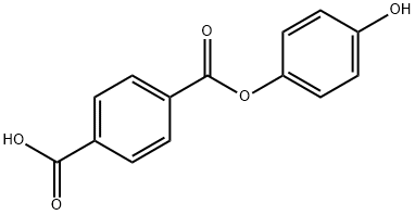 4-((4-羟基苯氧基)羰基)苯甲酸,158120-00-4,结构式