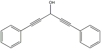 ジ(フェニルエチニル)メタノール 化学構造式