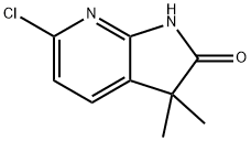 3,3-二甲基-6-氯-7-氮杂吲哚-2-酮, 1581754-84-8, 结构式