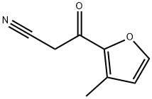 3-(3-methylfuran-2-yl)-3-oxopropanenitrile Struktur