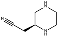 (S)-2-(piperazin-2-yl)acetonitrile Structure