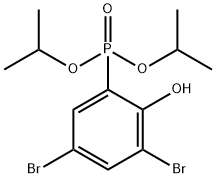 二异丙基3,5-二溴-2-羟基苯基膦酸酯, 1592980-10-3, 结构式