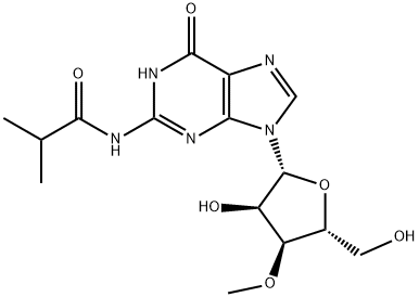 N2-iso-Butyroyl-3'-O-methylguanosine Structure