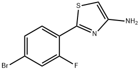 2-(4-Bromo-2-fluorophenyl)thiazol-4-amine Struktur