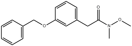 2-[3-(benzyloxy)phenyl]-N-methoxy-N-methylacetamide,160721-29-9,结构式