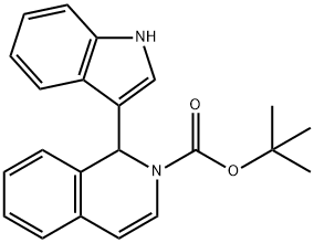 1-(1H-吲哚-3-基)异喹啉-2(1H)-羧酸叔丁酯, 1612888-20-6, 结构式