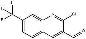 2-CHLORO-7-(TRIFLUOROMETHYL)QUINOLINE-3-CARBALDEHYDE Struktur