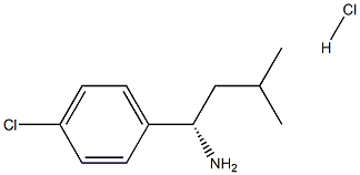 (1S)-1-(4-CHLOROPHENYL)-3-METHYLBUTAN-1-AMINE HYDROCHLORIDE 结构式