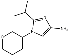 1-(Oxan-3-yl)-2-(1-methylethyl)-1H-imidazol-4-amine Struktur