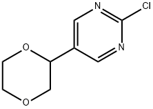 2-chloro-5-(1,4-dioxan-2-yl)pyrimidine Structure