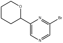 2-bromo-6-(tetrahydro-2H-pyran-2-yl)pyrazine 结构式