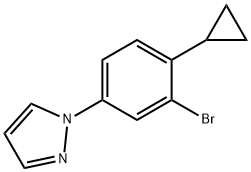 1622839-92-2 1-(3-bromo-4-cyclopropylphenyl)-1H-pyrazole
