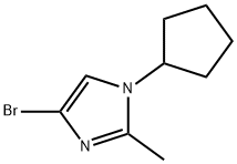 4-Bromo-1-cyclopentyl-2-methylimidazole Struktur