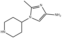 1-(Piperidin-4-yl)-2-methylimidazol-4-amine Structure