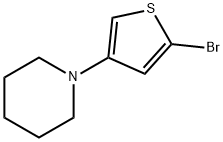 2-Bromo-4-(piperidino)thiophene Structure