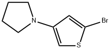 2-Bromo-4-(pyrrolidino)thiophene Structure
