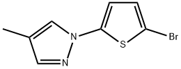 2-Bromo-5-(4-methyl-1H-pyrazol-1-yl)thiophene|