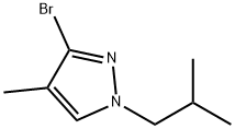 3-Bromo-4-methyl-1-(iso-butyl)-1H-pyrazole Structure